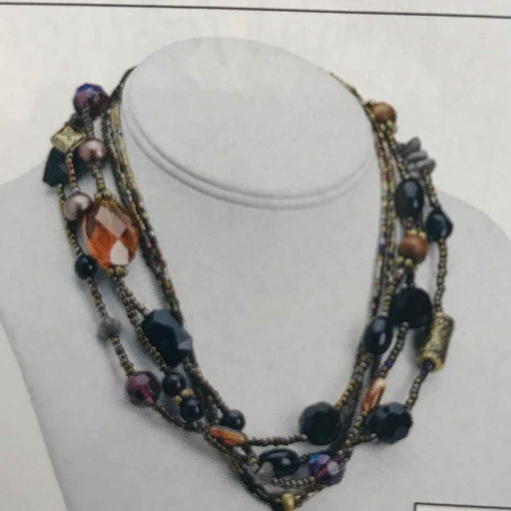 Metallic Bronze Necklace and Earrings